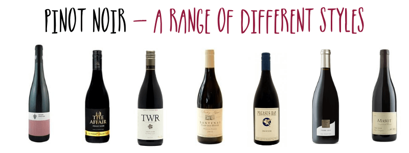 A wide range of Pinot Noirs from Wines With Attitude