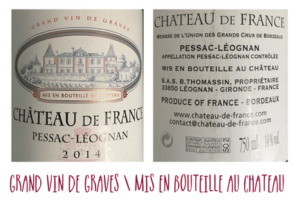 Chateau de France Pessac-Leognan Rouge from Wines With Attitude
