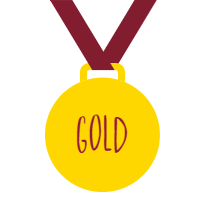 Gold wine medal from Wines With Attitude