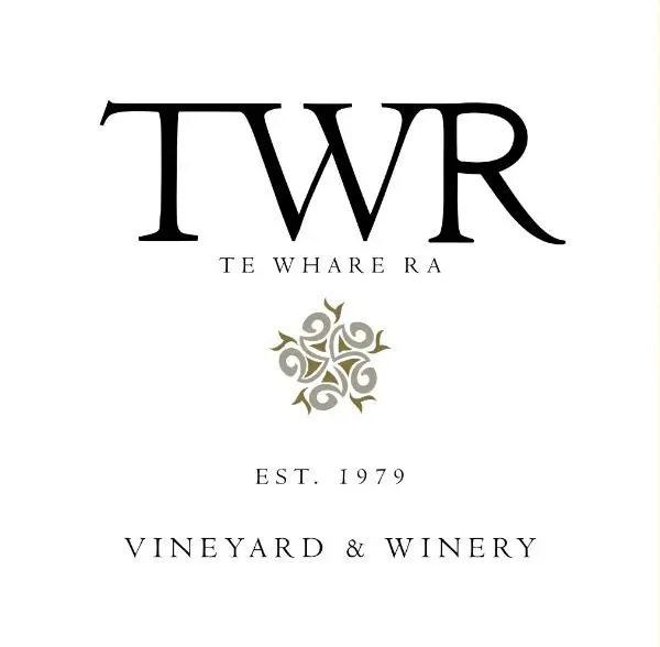 The TWR winery's logo "TWR Te Whare Ra Est. 1979 Vineyard & Winery"