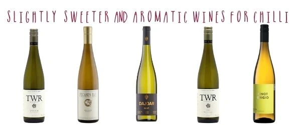 Sweeter, aromatic wines for chilli by Wines With Attitude