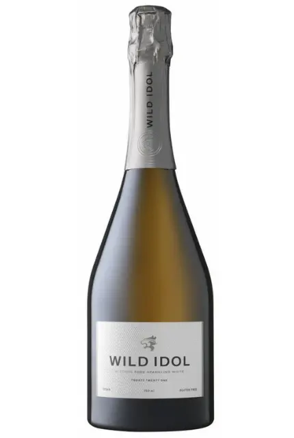 Bottle of Wild Idol alcohol free sparkling white wine