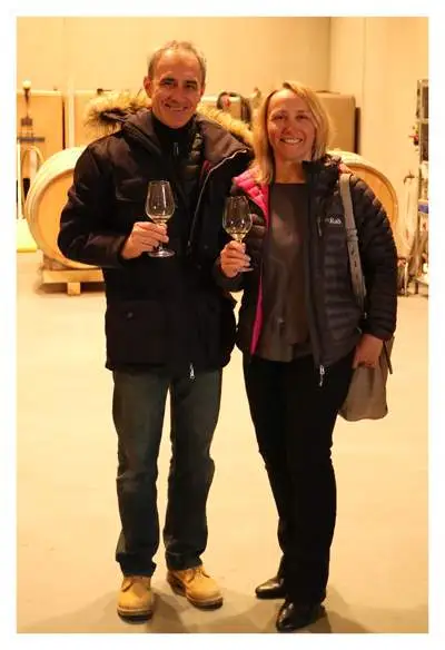 Christophe Thibert of Domaine Thibert and Lindsay from Wines With Attitude