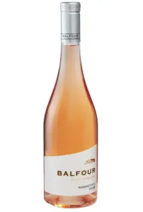 A bottle of Balfour's Nannette's Rosé wine
